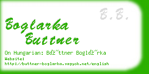 boglarka buttner business card